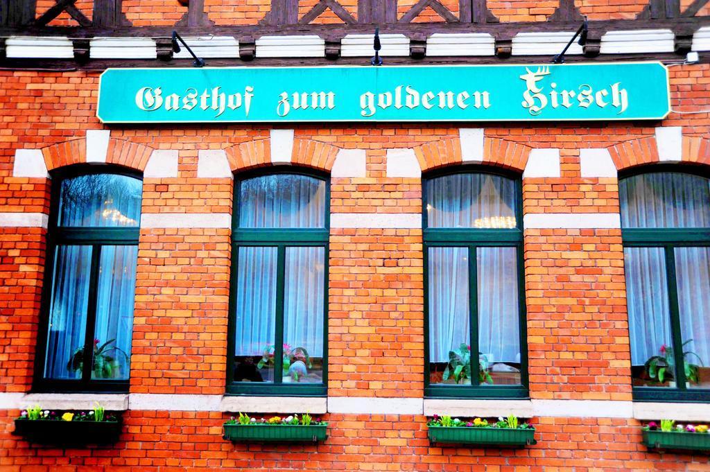 Hotel Zum Goldenen Hirsch Sankt Kilian Exterior foto